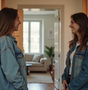 Locataire : héberger une personne, quelles règles en France ? Femme accueillante saluant une jeune femme à l'entrée