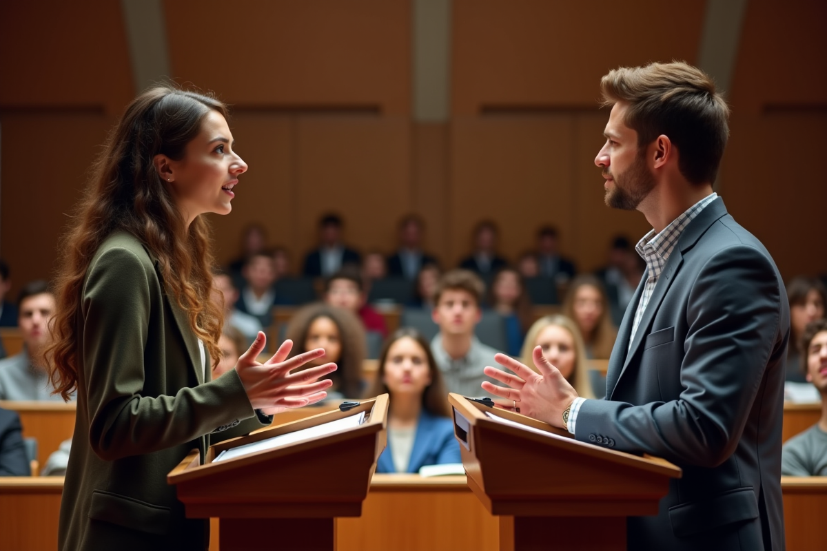 étudiants débat