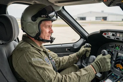 Pilote de chasse dans le cockpit d'un avion de combat moderne avec des instruments numériques avancés